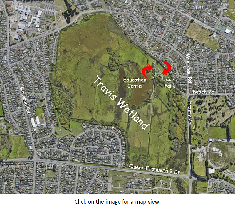 Travis Wetland location map