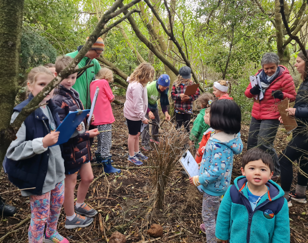 Kiwi Conservation Club kids at Travis